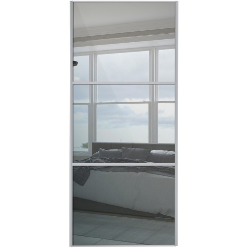 Classic 3 Panel - Mirror Silver Frame Classic 3 Panel - Mirror Silver Frame
