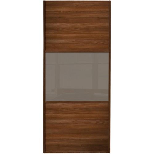 Classic 3 Panel - Walnut Cappuccino Glass Walnut Frame Classic 3 Panel - Walnut Cappuccino Glass Walnut Frame