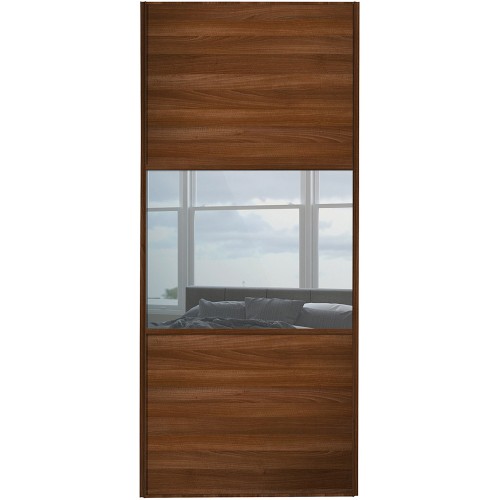 Classic 3 Panel - Walnut Mirror Walnut Frame Classic 3 Panel - Walnut Mirror Walnut Frame