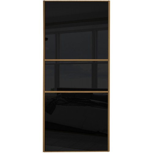 Classic Fineline - Black Glass Oak Frame Classic Fineline - Black Glass Oak Frame