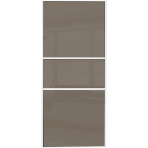 Classic Fineline - Cappuccino Glass White Frame Classic Fineline - Cappuccino Glass White Frame