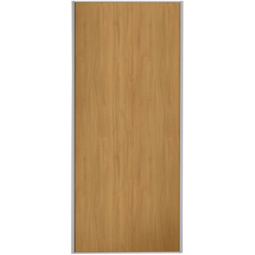 Classic Single Panel - Oak Silver Frame Classic Single Panel - Oak Silver Frame