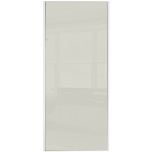 Classic Single Panel - Arctic White Glass White Frame Classic Single Panel - Arctic White Glass White Frame