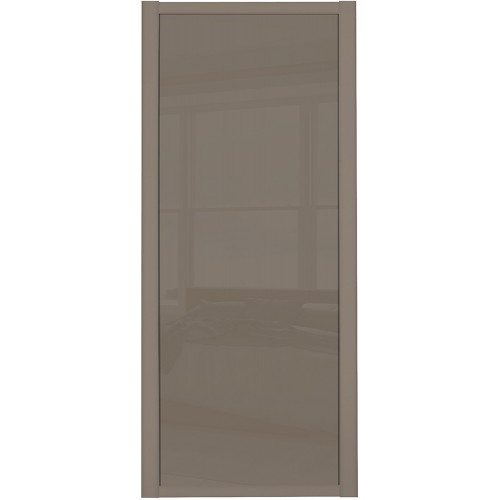 Shaker Single Panel - Cappucino Glass Cappucino  Frame
