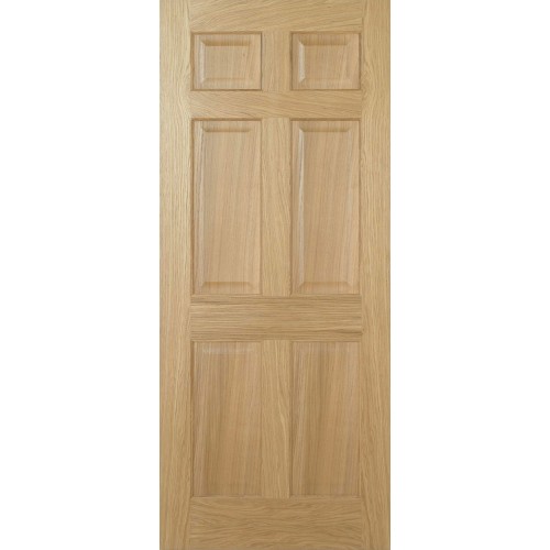 Regency 6 Panel Solid Oak - Pre-Finished