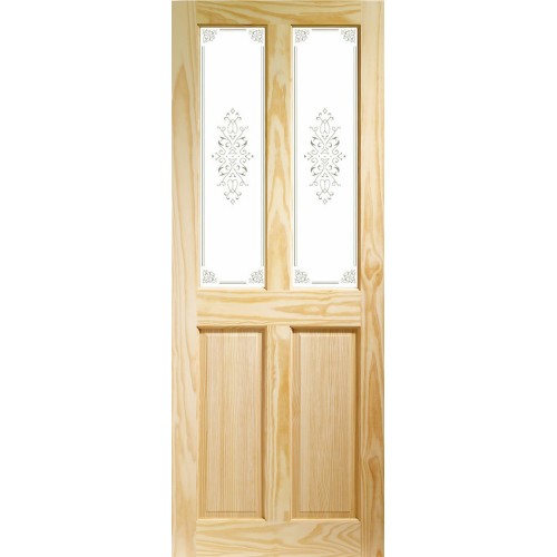 Victorian 4 Panel - Campion Glass Clear Pine