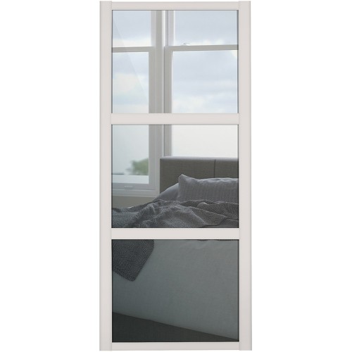 Shaker 3 Panel - Mirror Cashmere Frame
