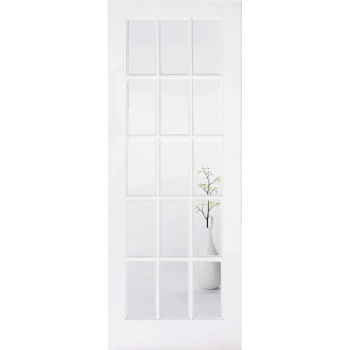 White SA15 - Clear Glass White SA15 - Clear Glass